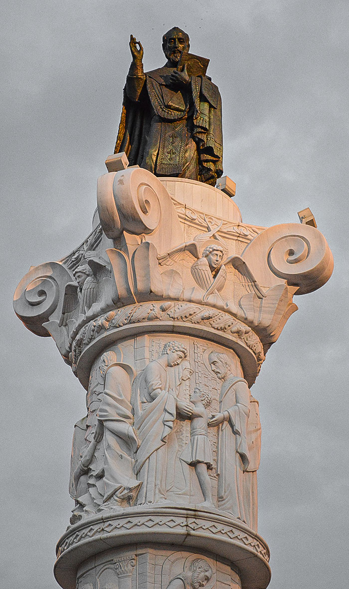 church fountain